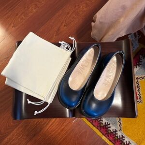 LOEWE Blaze ballerina in bi-colour brushed-off calfskin